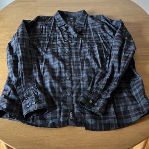 Hugo Boss, Dress Shirt, Burgundy/Black/Gray Slim Fit 3XL